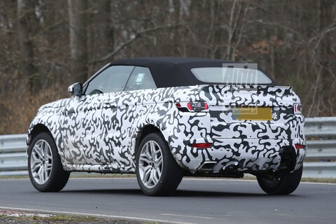 Range Rover Evoque Cabrio rondt de Ring