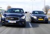 Dubbeltest Infiniti Q70 Audi A6