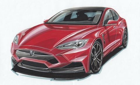 Tesla Model S volgens Larte Design
