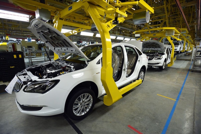 Buick assemblage Wuhan China