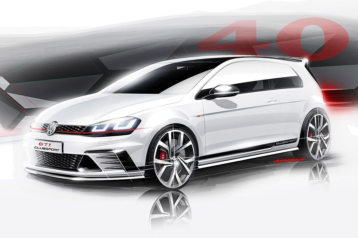 Volkswagen Golf GTI Clubsport schets