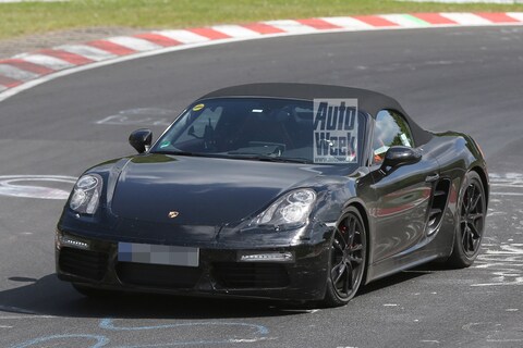 Porsche Boxster facelift gespot
