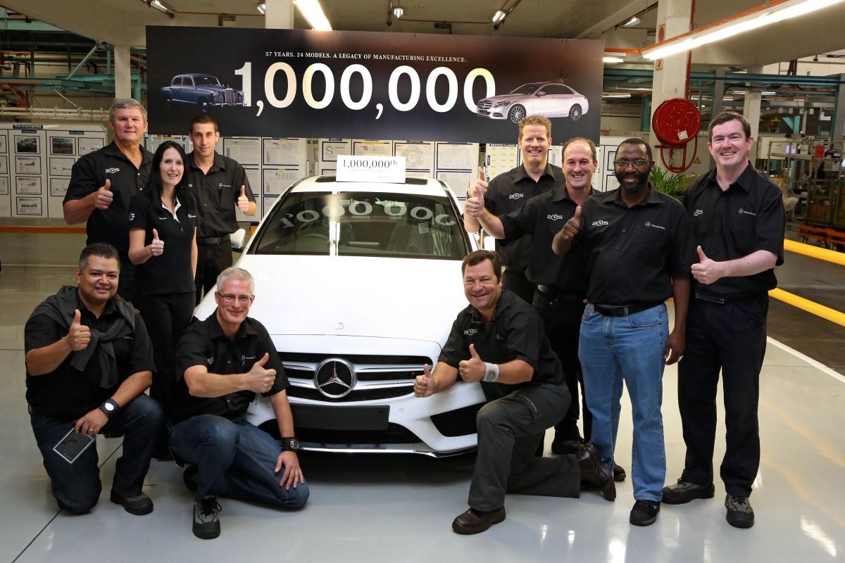 Miljoenste Mercedes uit Zuid-Afrika