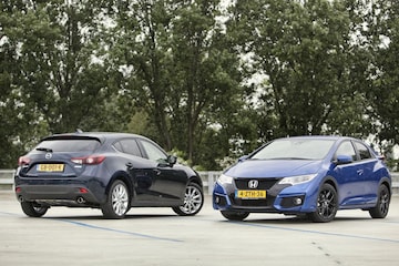 Dubbeltest Mazda 3 - Honda Civic