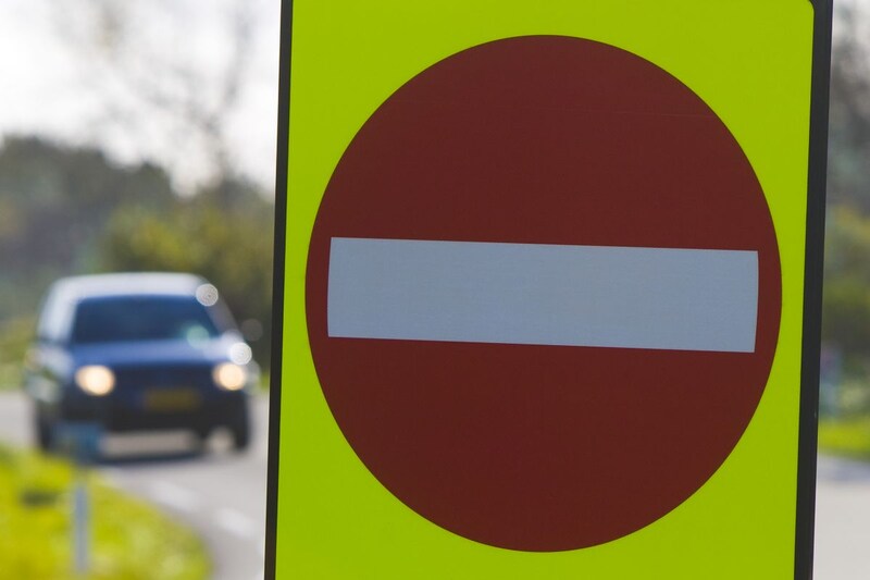 Verboden in te rijden verkeersbord (foto ANP)