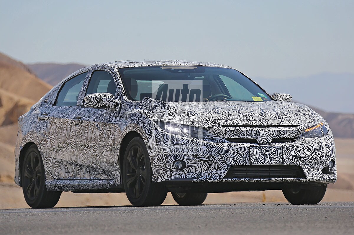 Honda Civic Sedan spyshots