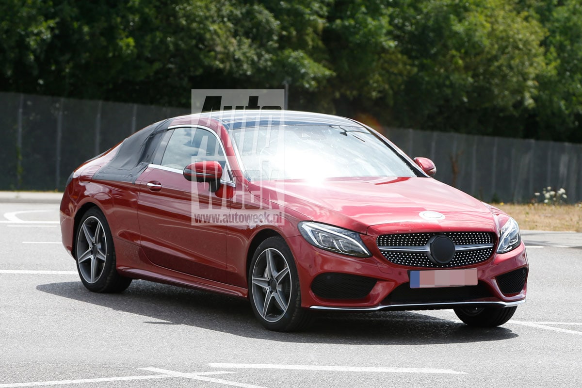Mercedes C-klasse Coupé spyshots