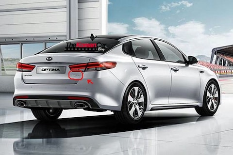 Kia Optima GT snuffelt alvast aan het web