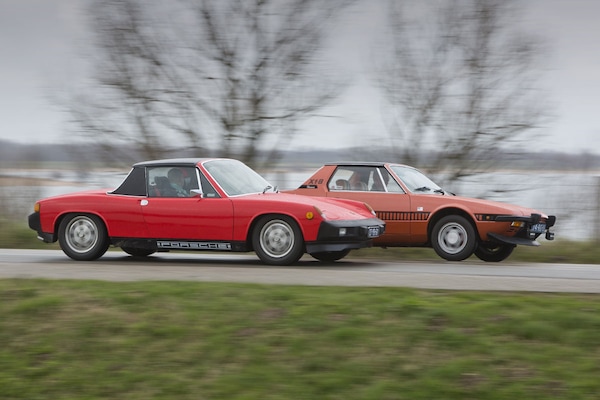 porsche 914 vs. fiat X1/9