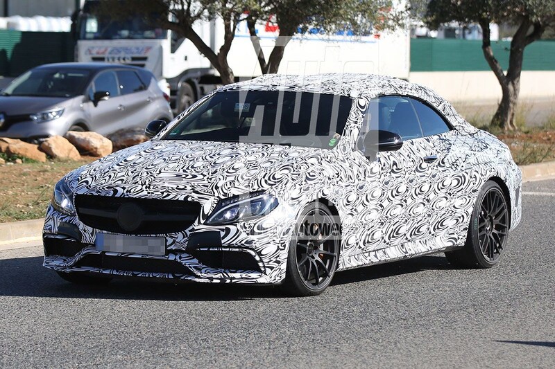 Mercedes C 63 AMG Cabrio spyshots