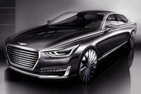 Hyundai geeft schetsen Genesis G90 vrij