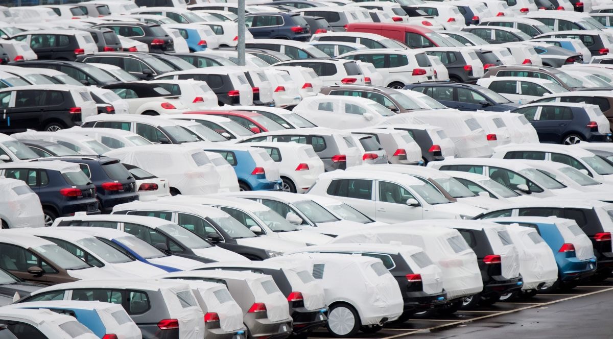 Volkswagen parkeerterrein (foto ANP)