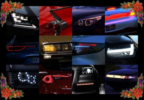 12 keer automobiele kerstverlichting