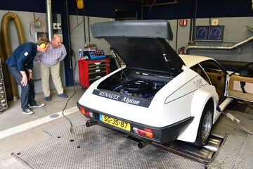 Alpine A310 Op de Rollenbank