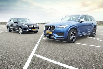 dubbeltest Volvo XC90 vs. Mercedes GLE500e