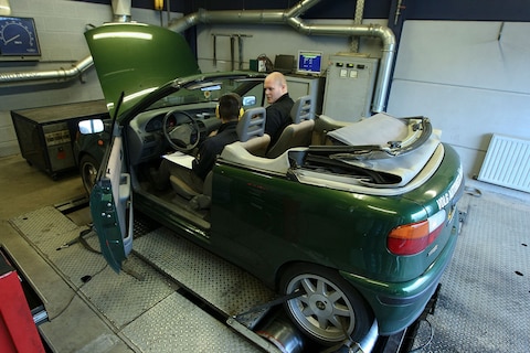 Barrelbrigade op de rollenbank - Fiat Punto