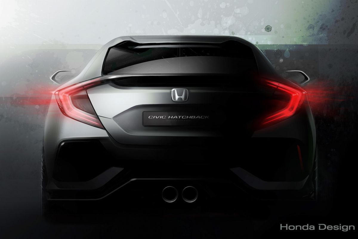 Honda Civic 'hatchback' prototype teaser