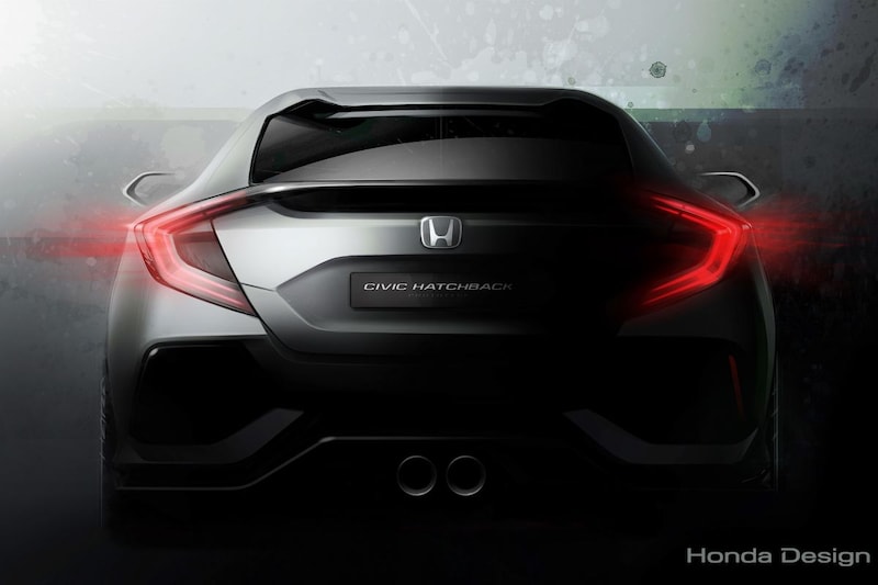 Honda Civic 'hatchback' prototype teaser