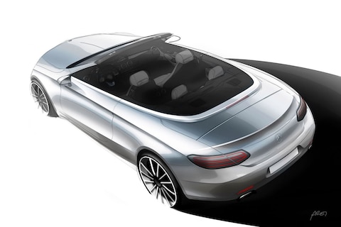 Simpele schets: Mercedes teast C-klasse cabrio