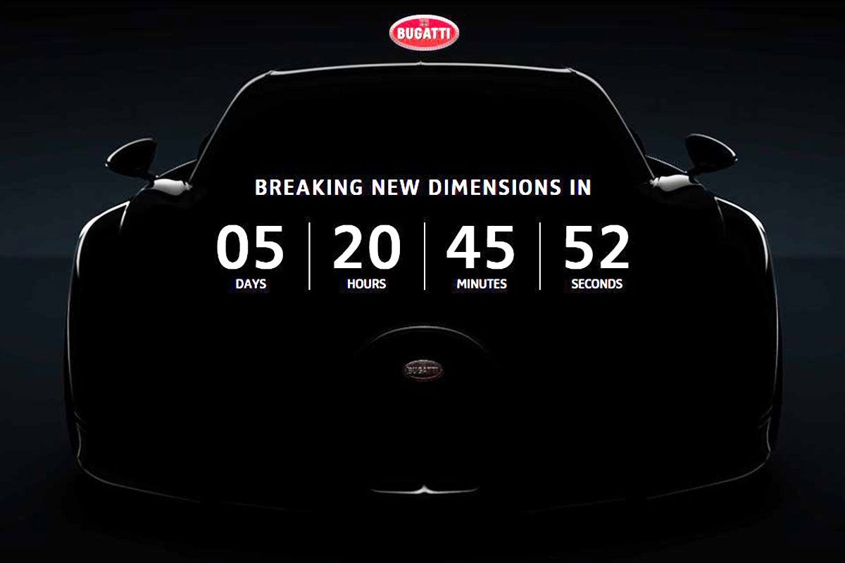Bugatti Chiron teaser