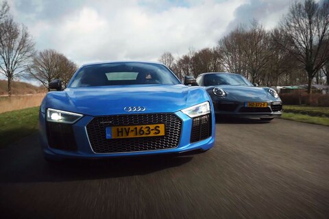 Dubbeltest: Audi R8 V10 Plus vs Porsche 911 Turbo S