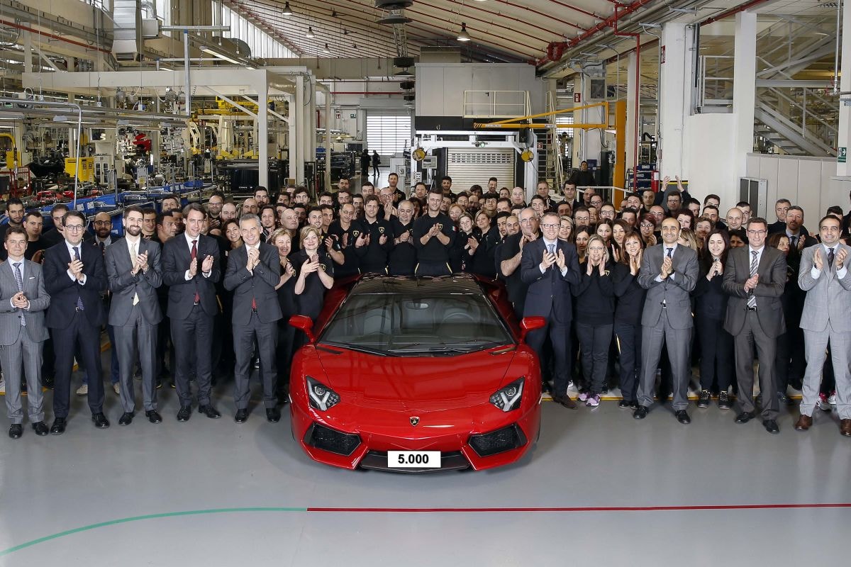 Lamborghini Aventador 5.000ste