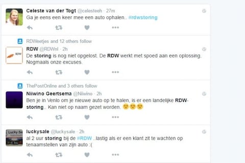 Grote storing bij RDW *UPDATE*
