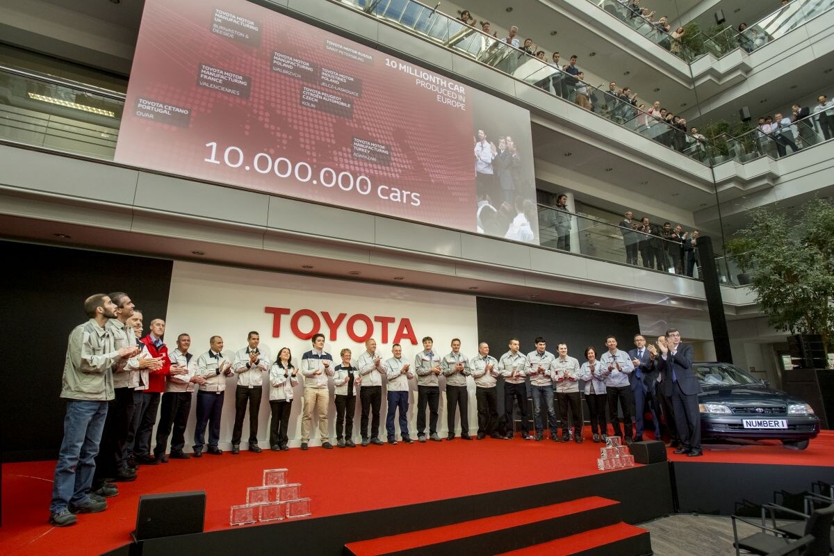 Toyota's tien miljoenste uit Europa