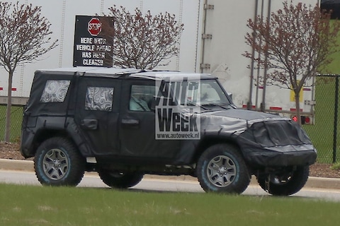 Gesnapt: nieuwe Jeep Wrangler