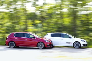 Tweemaal Peugeot 308 GTI (250 én 270)