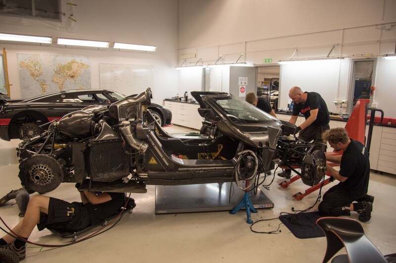 Koenigsegg One:1 crash wrak