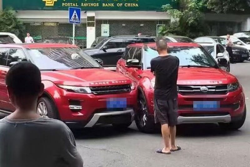Aanrijding Landwind X7/Range Rover Evoque