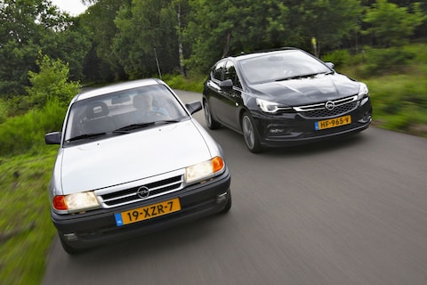 Opel Astra F en Opel Astra K