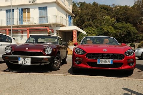 De Fiat 124 Spider ziet Abraham!