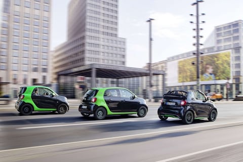 Dit kosten de elektrische Smarts Fortwo en Forfour