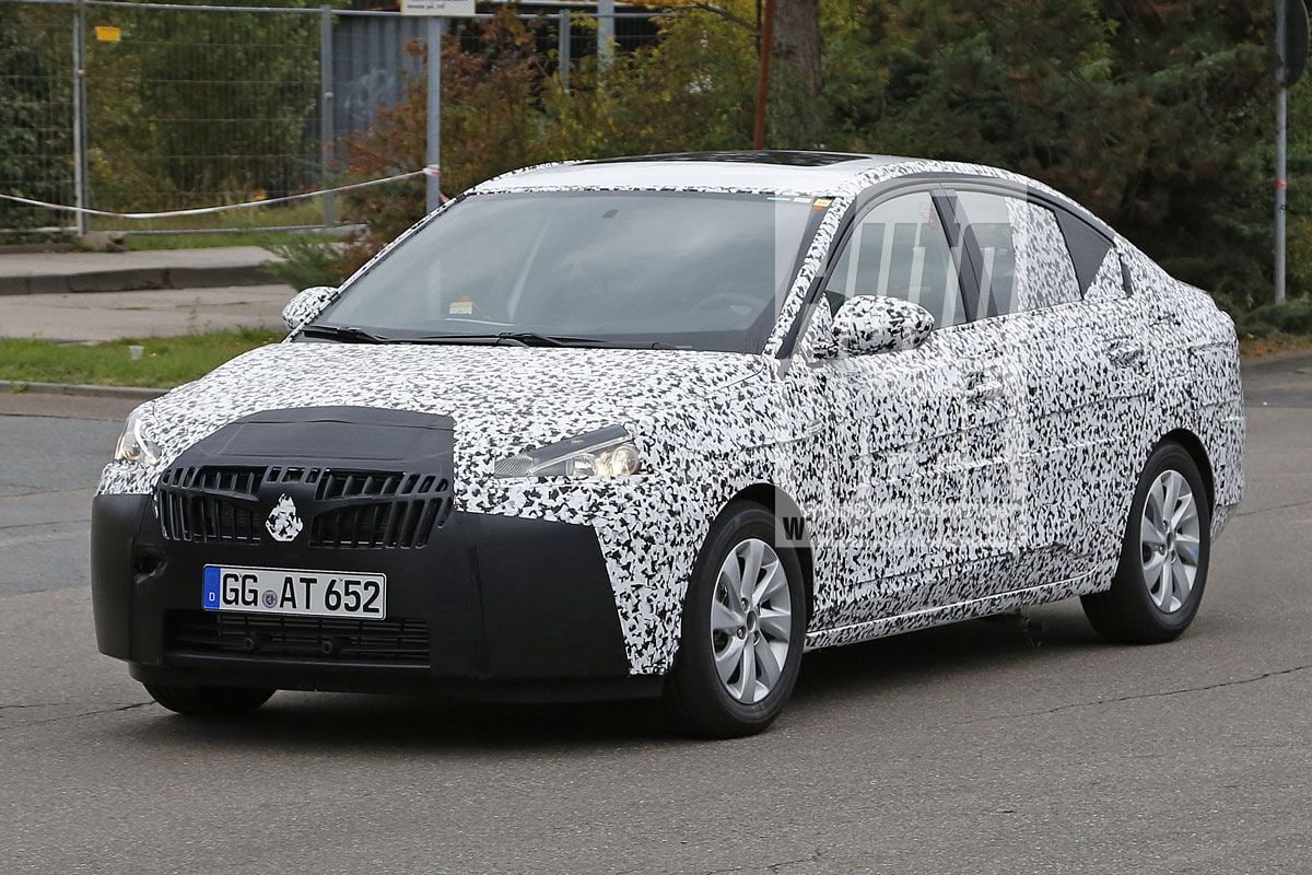 Opel Corsa Sedan spyshots