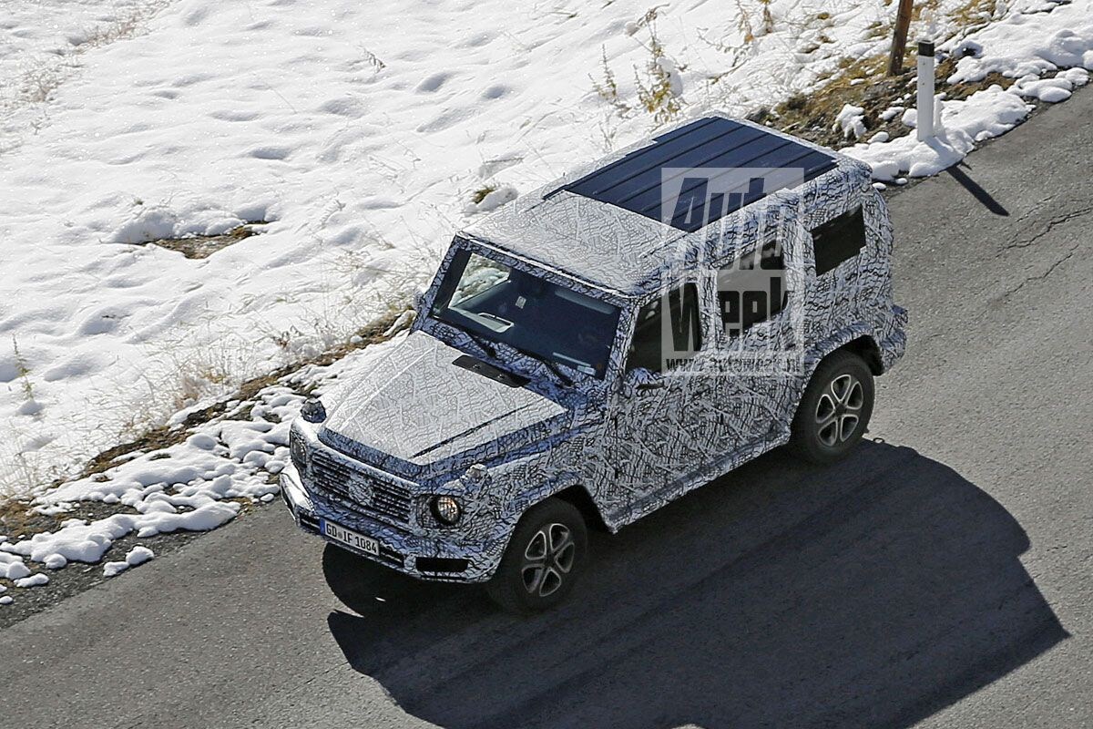 Mercedes G-klasse spyshots
