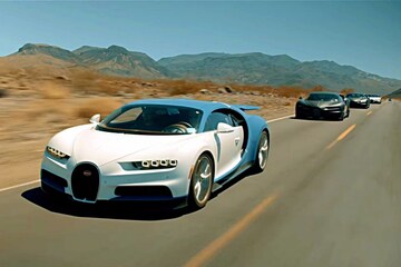 Bugatti Chiron testing in Death Valley
