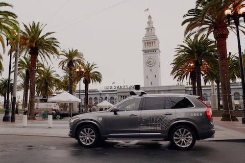Uber weer autonoom op weg in Californië