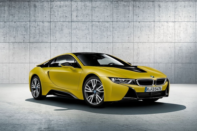 BMW i8 Frozen Yellow en Frozen Black Edition