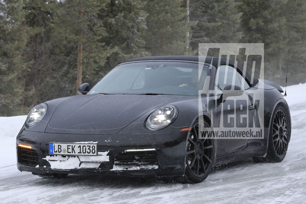 Porsche 911 Cabriolet spyshots