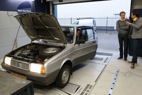 Op de rollenbank: Citroën Axel 12 TRS (1989)