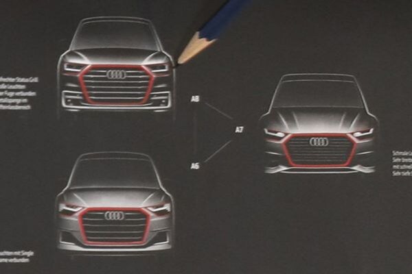 Audi schetsen A6, A7 en A8