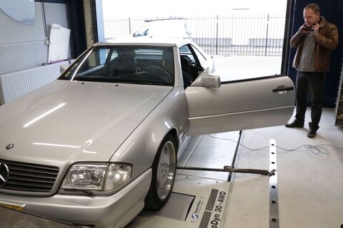 Mercedes-Benz SL60 AMG - Op de Rollenbank