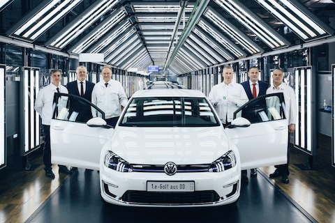Volkswagen e-Golf neemt plek Phaeton in