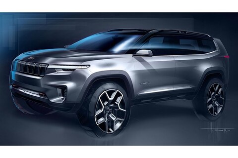Jeep 'Yuntu' Concept geschetst