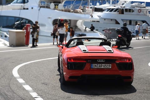 Met de Audi R8 door Monaco