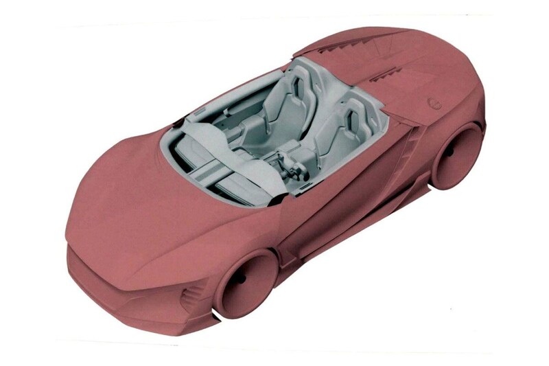 Honda patentschetsen baby NSX