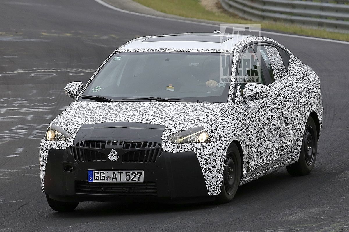 Opel Corsa Sedan spyshots
