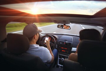 Telefoon achter het stuur